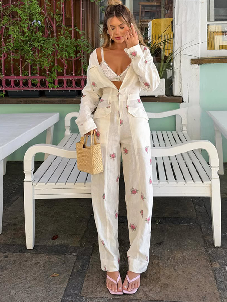 Women'S Formal Wear Jumpsuit - 2026 Herfst Elegante Print Vrouwen Jumpsuits