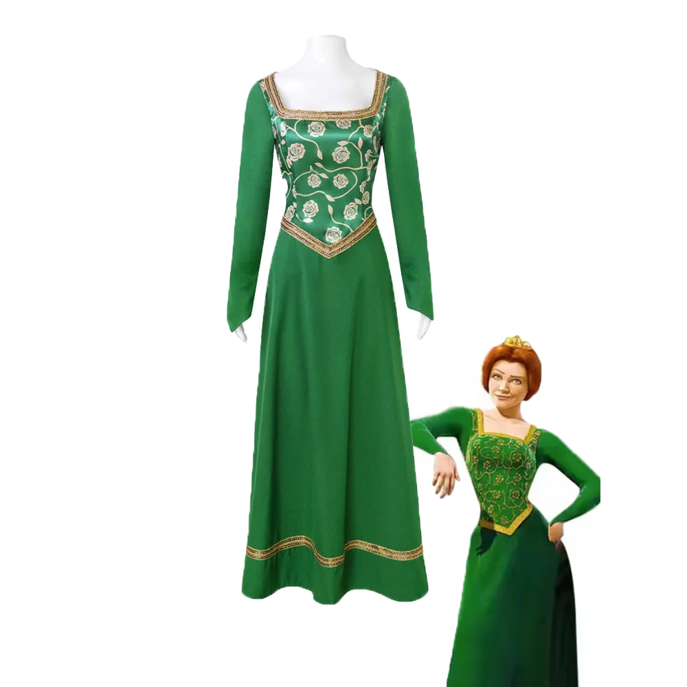 Women'S Green Formal Wear - Film Monster Prinses Fiona Cosplay Vrouwelijke