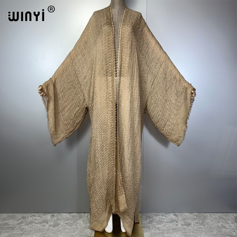 Young Women'S Formal Wear - WINYI Geometrische print kimono kaftan beachwear