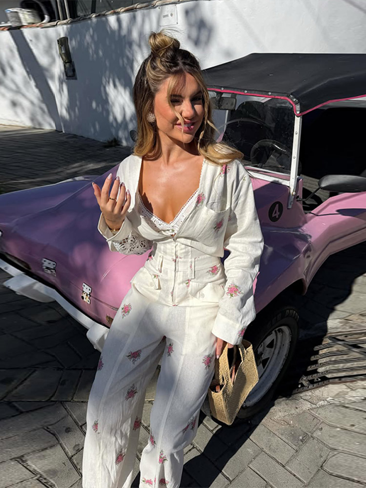 2026 Herfst Elegante Print Vro - Women'S Formal Wear Jumpsuit recensie en prijs