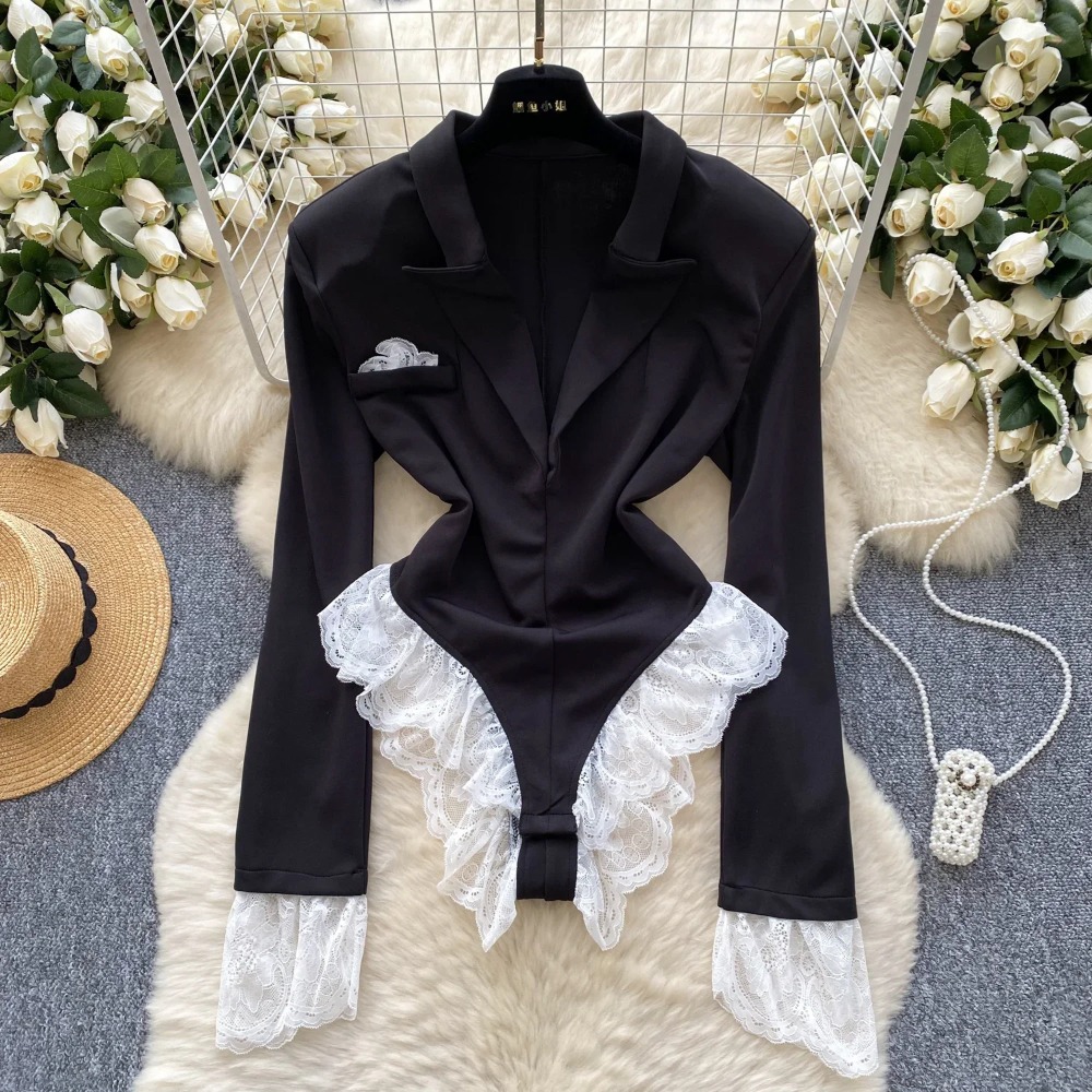 Hotsweet Turn-down kraag elega - Women'S Formal Wear Jumpsuit recensie en prijs