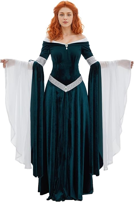 DAIZBELLA Middeleeuws renaissa - Women'S Green Formal Wear recensie en prijs