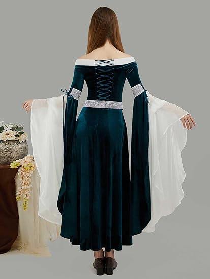 DAIZBELLA Middeleeuws renaissa - Women'S Green Formal Wear recensie en prijs