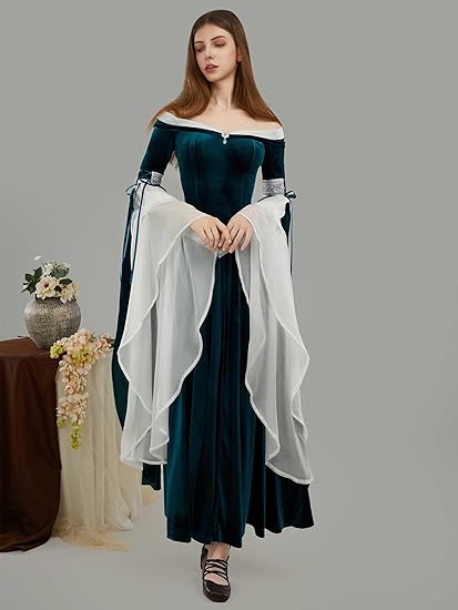 DAIZBELLA Middeleeuws renaissa - Women'S Green Formal Wear recensie en prijs
